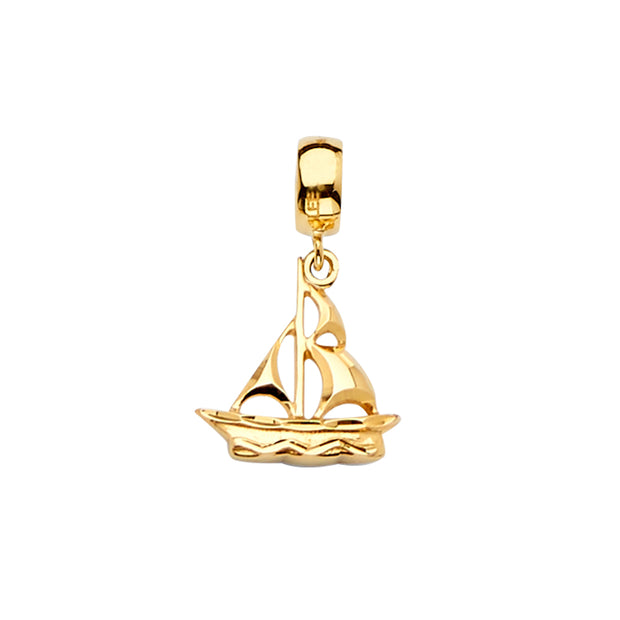 Boat Pendant for Necklace or Chain