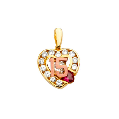 Quinceanera Pendant for Necklace or Chain