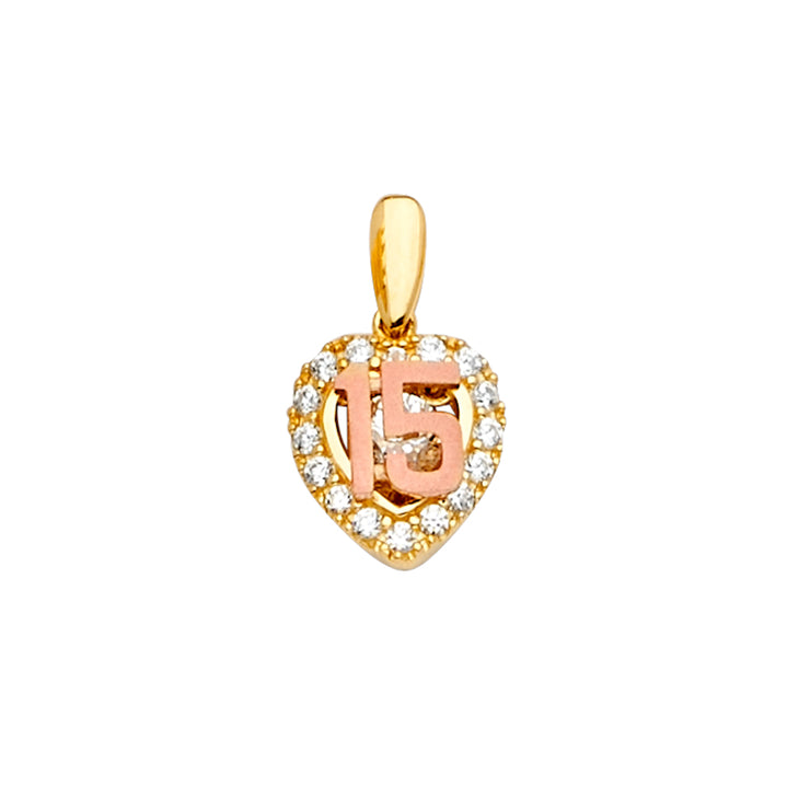 Quinceanera Pendant for Necklace or Chain