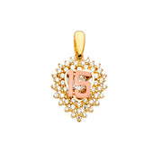 Quinceanera Pendant for Necklace or Chain