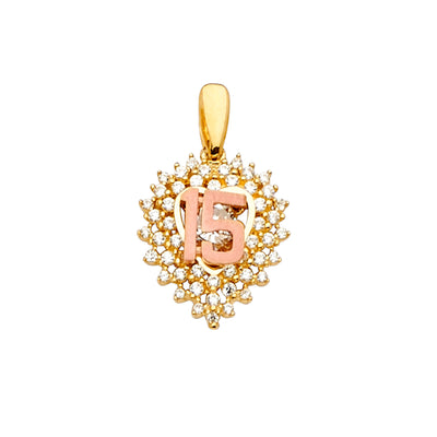 Quinceanera Pendant for Necklace or Chain