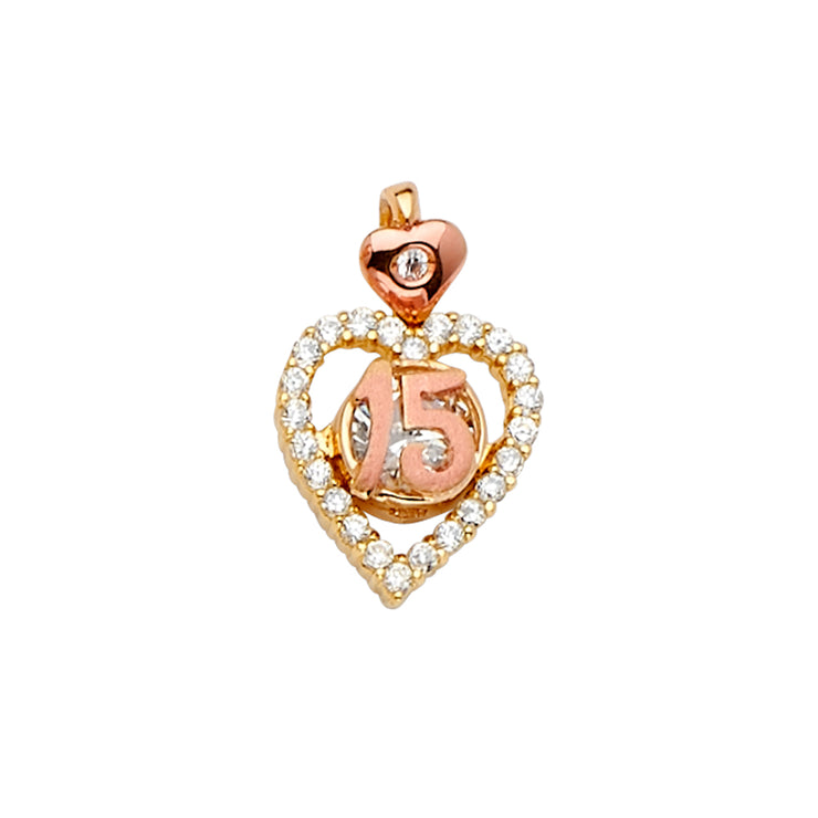 Quinceanera Pendant for Necklace or Chain