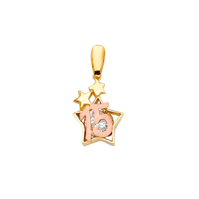 Quinceanera Pendant for Necklace or Chain