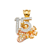 Quinceanera Pendant for Necklace or Chain