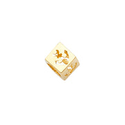 Dice Slider Pendant for Necklace or Chain