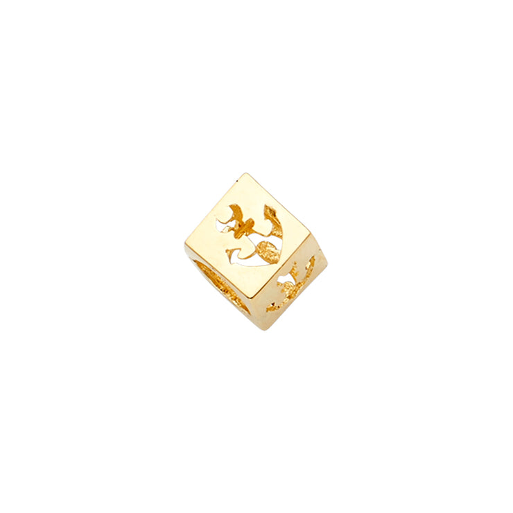 Dice Slider Pendant for Necklace or Chain