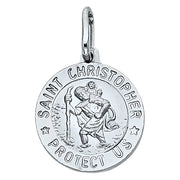 14K Gold St. Christopher Religious Pendant