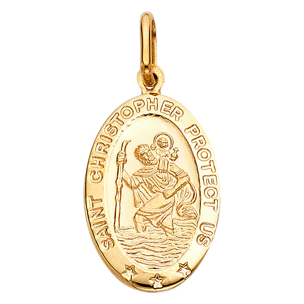 St. Christopher Pendant for Necklace or Chain