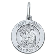 14K Gold St. Joseph Religious Pendant