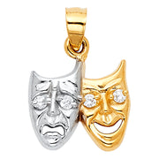 Mask Pendant for Necklace or Chain