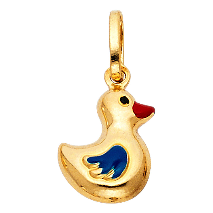 Duck Enamel pendant Pendant for Necklace or Chain