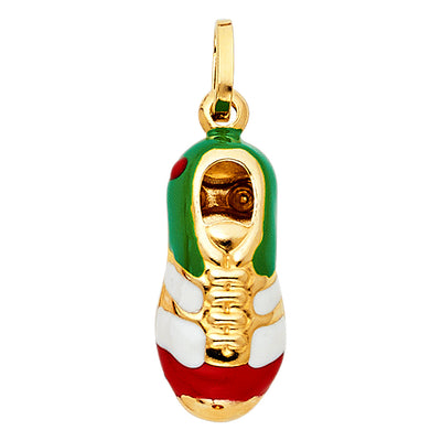 Soccer Shoes Enamel Pendant Pendant for Necklace or Chain