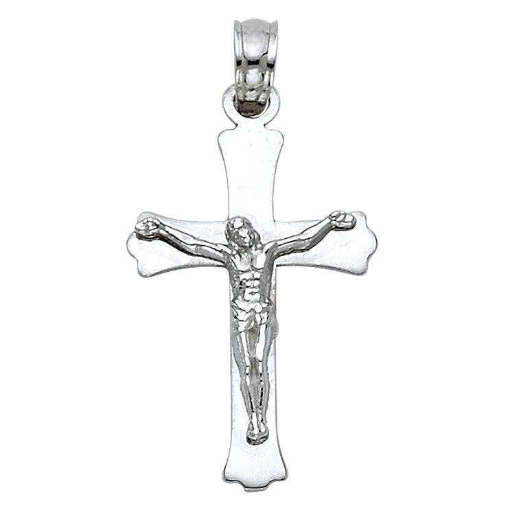 14K Gold Jesus Crucifix Cross Religious Pendant