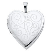 Heart Locket Pendant for Necklace or Chain