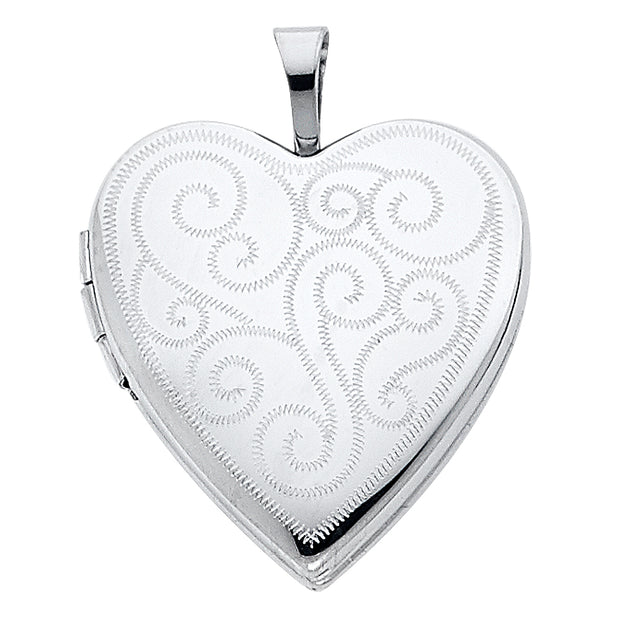 Heart Locket Pendant for Necklace or Chain