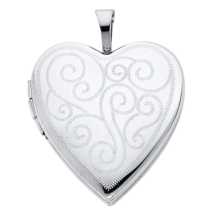 Heart Locket Pendant for Necklace or Chain