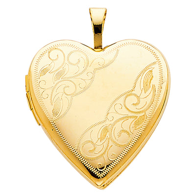 Heart Locket Pendant for Necklace or Chain