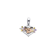 Quinceanera Pendant for Necklace or Chain