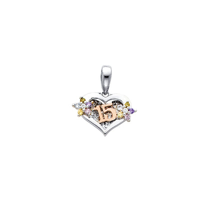 Quinceanera Pendant for Necklace or Chain