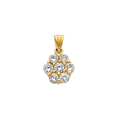 Cluster CZ Square Pendant Pendant for Necklace or Chain