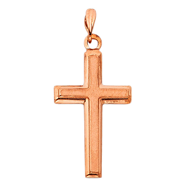 14K Gold Cross Religious Pendant