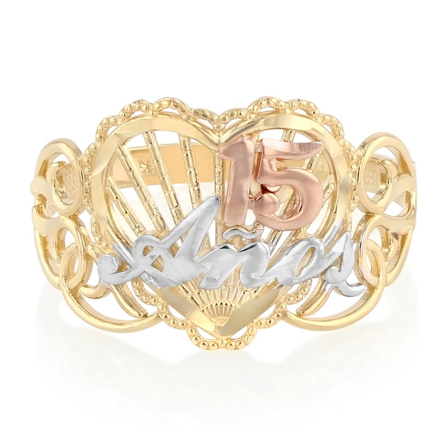 Gold Quinceanera Ring – Tagged