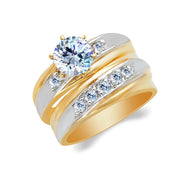 Engagement Ring and Wedding Band Ring set for Women