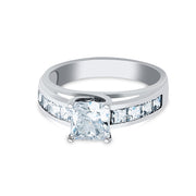 14K Gold 1 Ct. Princess Cut CZ Wedding Engagement Ring