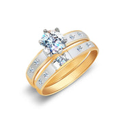 Engagement Ring and Wedding Band Ring set for Women