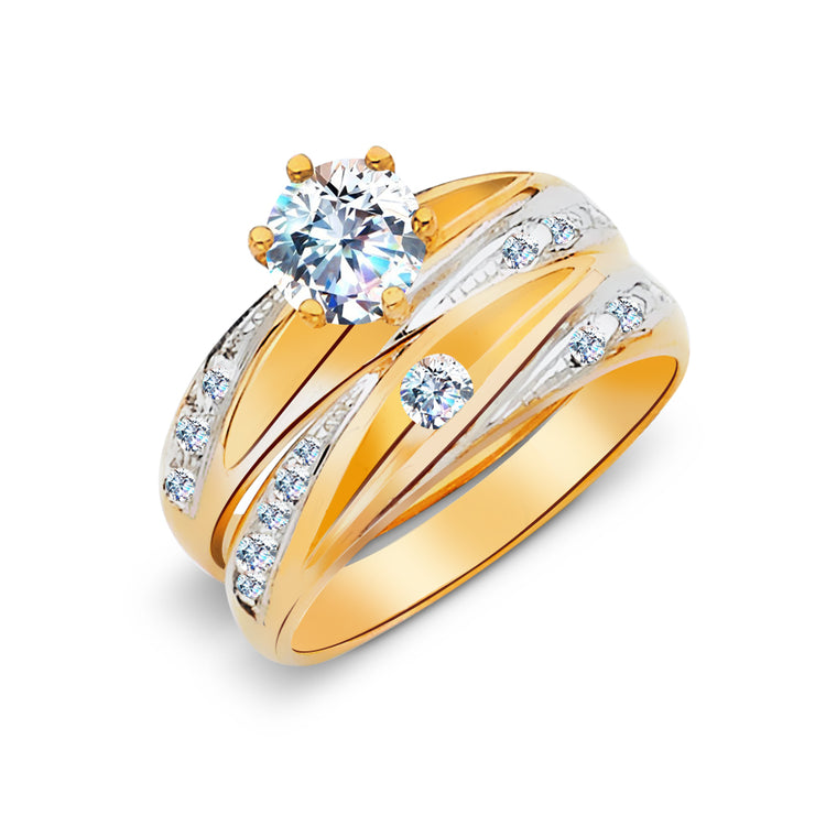 Engagement Ring and Wedding Band Ring set for Women