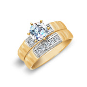 Engagement Ring and Wedding Band Ring set for Women