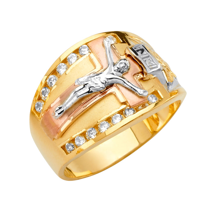 Gold Men's Religious Ring - OSJ Jewelers