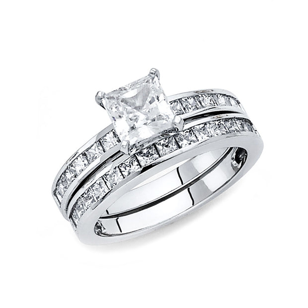 Engagement Ring and Wedding Band Ring set for Women