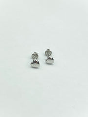 14K Gold Heart Stud Earrings