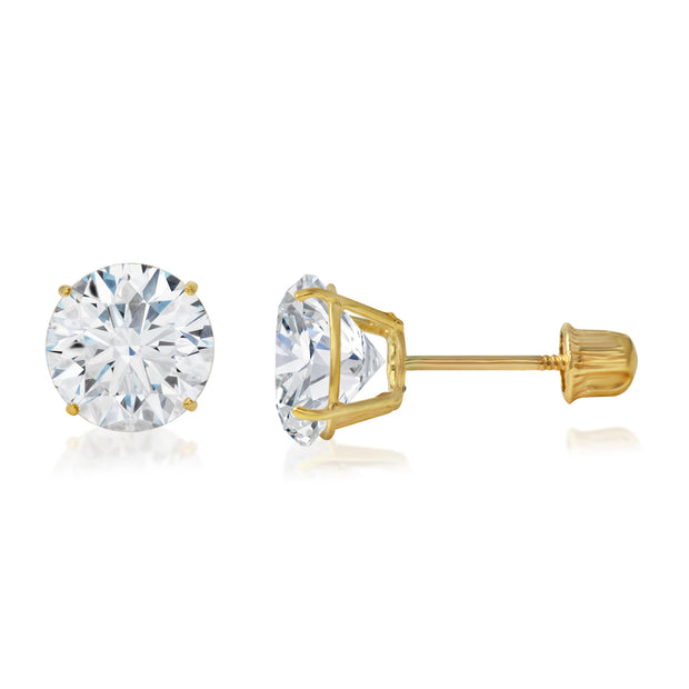 14k gold earrings for daily wear in white gold