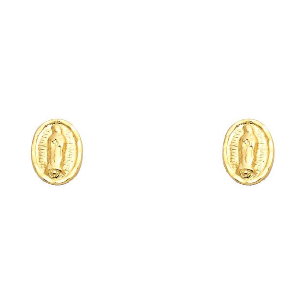 14K Gold Guadalupe Stud Earrings