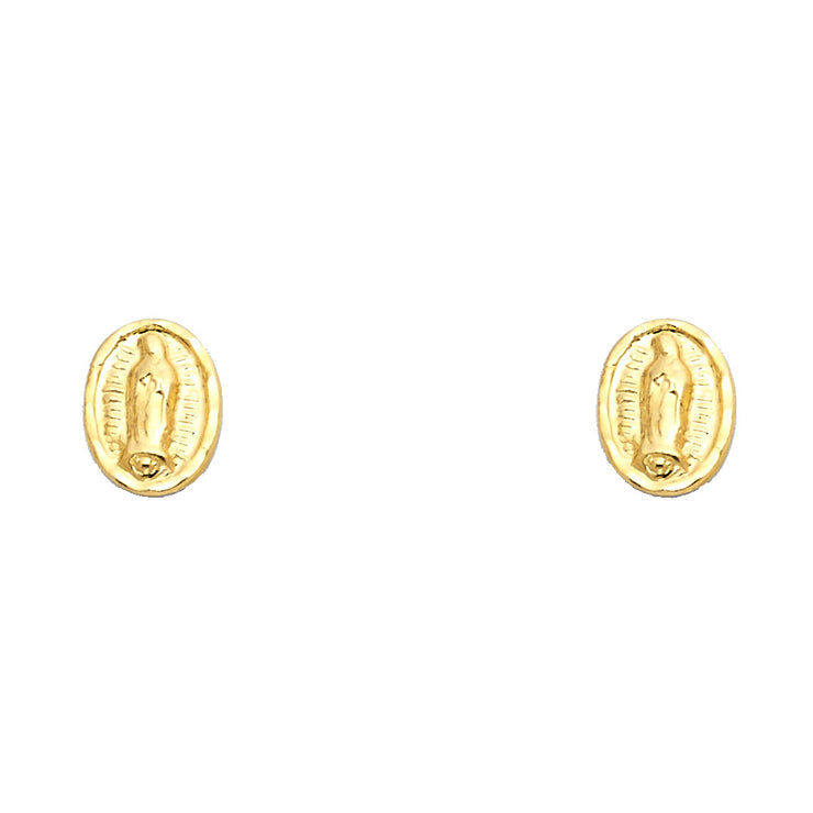 14K Gold Guadalupe Stud Earrings