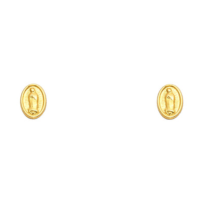 14K Gold Guadalupe Stud Earrings