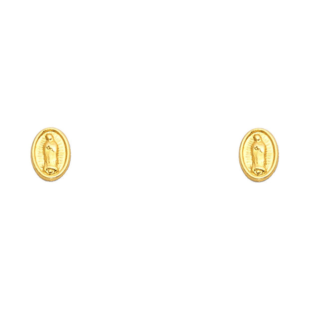 14K Gold Guadalupe Stud Earrings