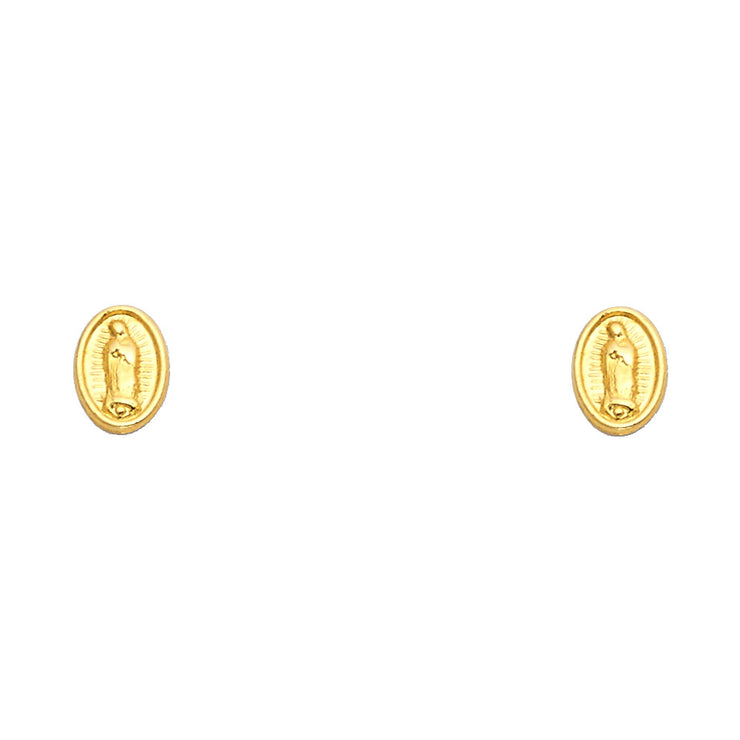 14K Gold Guadalupe Stud Earrings