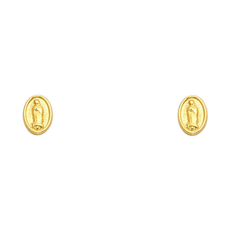 14K Gold Guadalupe Stud Earrings