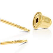 replacement screw backs replacement earring backs extra pair of backs 14k gold replacement earring back extra pair of backings in yellow gold backs for thread posts
