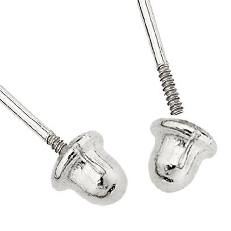 14K Gold CZ Infinity Love Symbol Stud Earrings